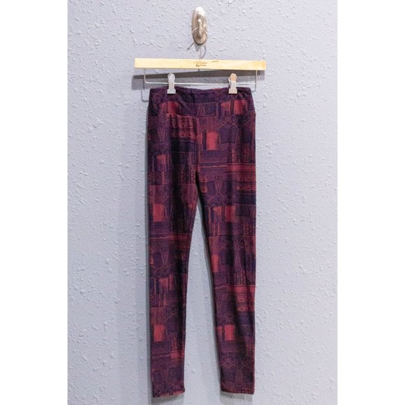 NWOT LuLaRoe Purple and Pink Leggings One Size (OS) - Picture 1 of 3